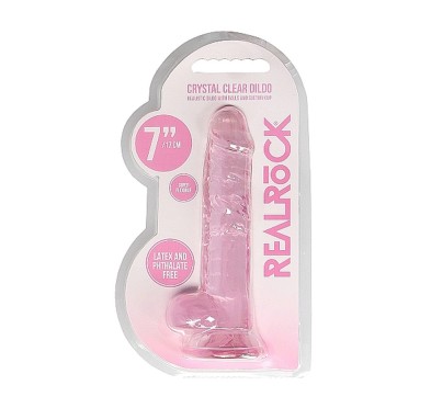 Dildo różowe z mocną przyssawką różowy orgazm 19cm